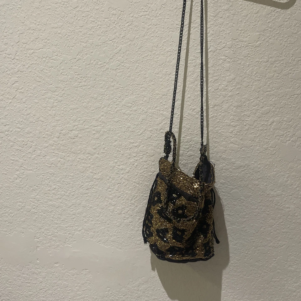 Bolsos Zara Leopardo para Mujer Bolso con Cuentas para Noche Foto 2 de 4