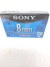 Sony 8 mm Standard Blank Cassette 120 min Tape-New Sealed