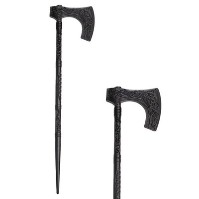 2PCS Viking Wolf & Axe Hair Sticks   Retro Black Metal Hairpins for Women, Go...