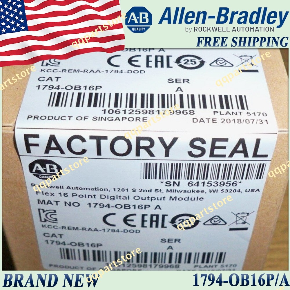 New Sealed AB 1794-OB16P/A Digital Output Module 1794OB16P serA US Free Ship&Tax