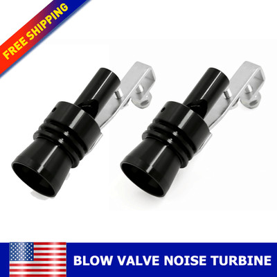 2x AUXITO Exhaust Pipe Oversized Roar Maker Car Turbo Sound Whistle Simulator XL