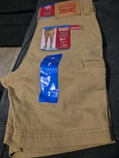 Levi's Youth Cargo Short Brown Boys Shorts Color Gray Straight Fit Size 7