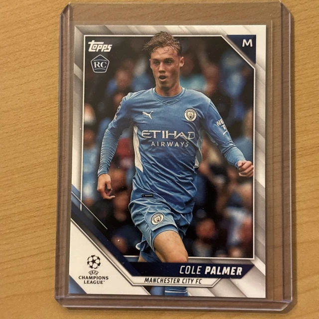 Cole Palmer 2021 Topps Chrome UEFA Champions League #135 Rookie RC Man City