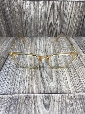 Warby Parker Chelsea 665 Clear Oval Womens Eyeglass FRAMES ONLY 48 19 145 Warby Parker Eyeglasses Chelsea 665 Clear Beige 48 [] 19 145  main image 3