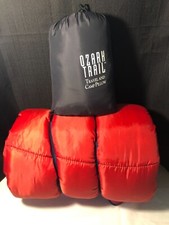 Ozark Trail Red Sleeping Bag With Ozark Trail Travel  Camp Pillow