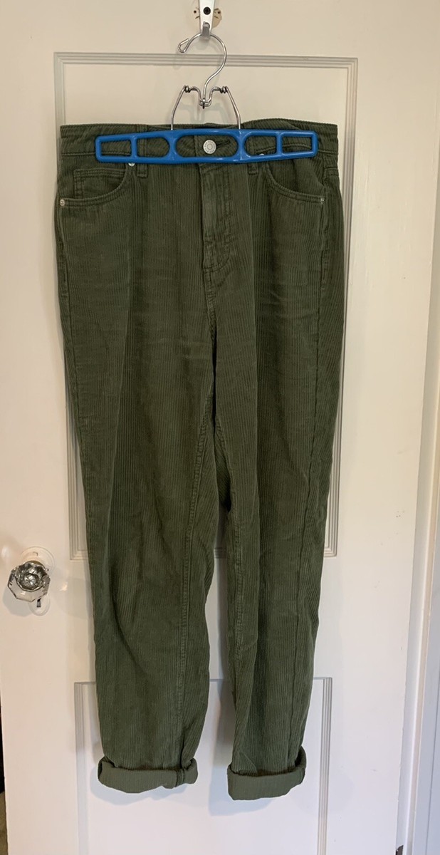 Urban Outfitters BDG Mom High-Rise Corduroy Olive Green