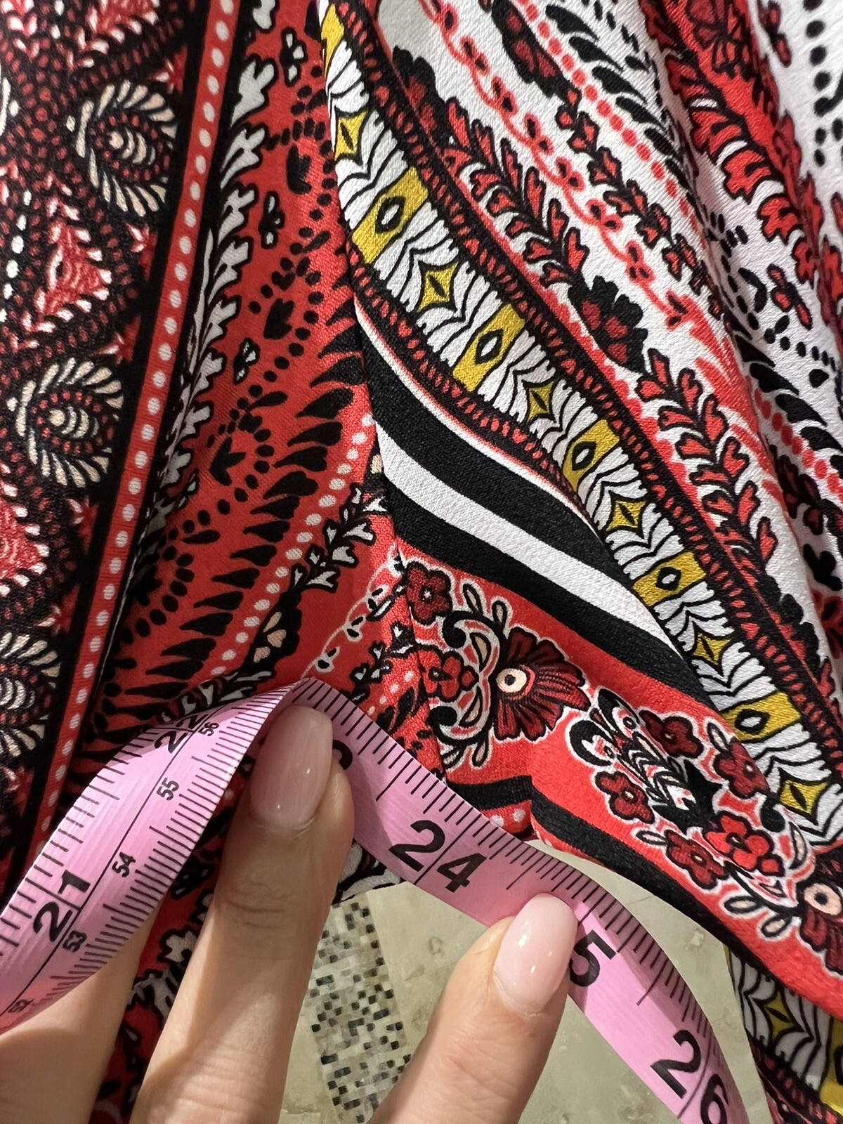 Chico’s Multicolored Stretch Flare Long Sleeve Bl… - image 7