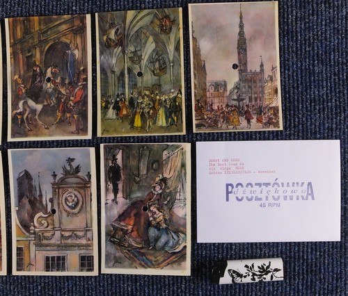 7 x SONNY & CHER The Beat Goes On POSTCARD FLEXI DISC Gdansk,Szancer,DEOTYMA - Picture 3 of 8