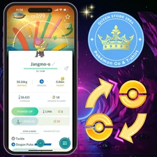 Pokémon PTC—TRADE—GO || Shiny Jangmo-o — Special Background— 20k Std —Digital