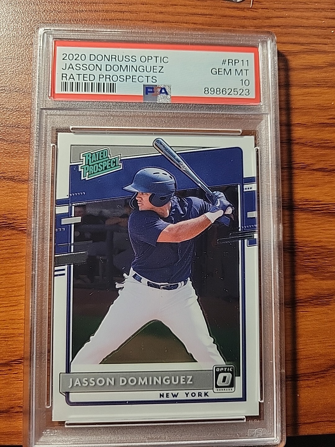 2020 donruss optic JASSON DOMINGUEZ rated prospects PSA 10 Gem Mint