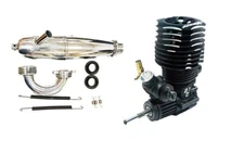 GS RACING R21PBX II Off Road Racing 7Port Engine W/ Pipe Set