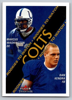 2000 Fleer Tradition - Rookies to Watch #347 Marcus Washington, Dan Kendra (RC)