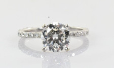 GIA Certified Diamond Engagement Ring 14k White Gold 1.73 ctw Size 5.75