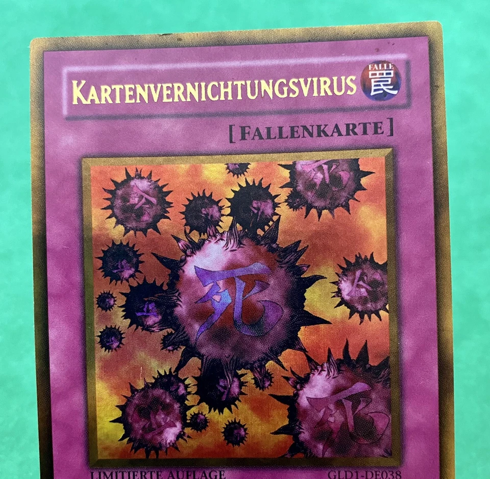 Yu-Gi-Oh! GERMAN Crush Card Virus GLD1-DE038 Gold Rare Limited Edition - Image 3 of 4