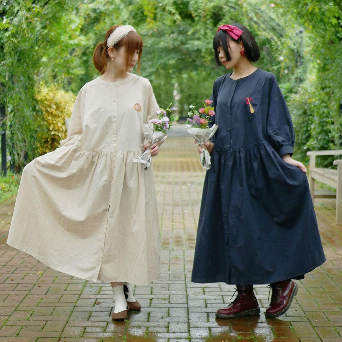 Studio Ghibli Kiki's Delivery Service Kiki's Dress Navy blue One