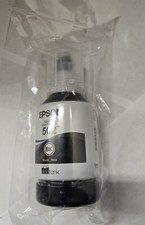 EPSON 502 Ink Bottle Exp 2025  127ml  Black - Genuine Sealed 