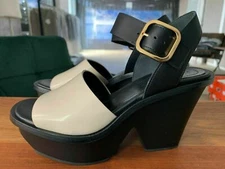 MARNI Anatomique à Semelle Compensée Sandales Plate-Forme Chaussures Pompes 37