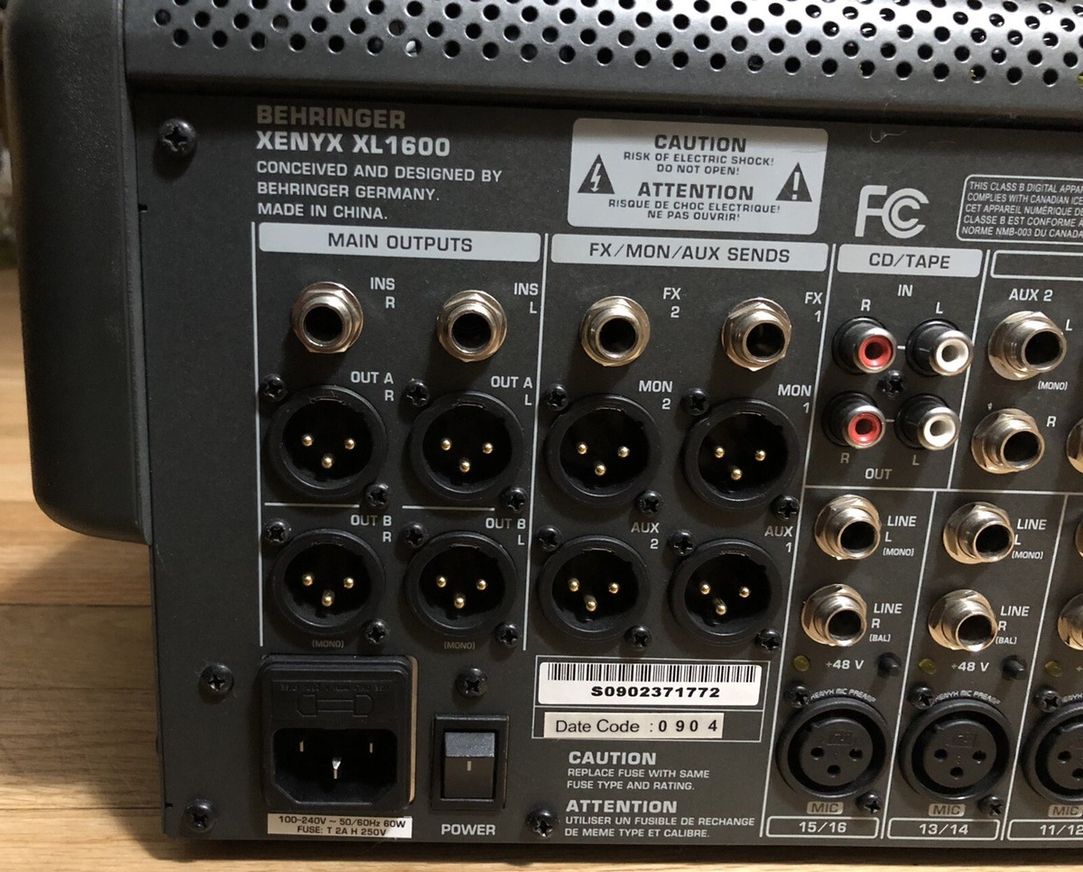 Behringer Xenyx XL1600 | eBay Behringer Xenyx XL1600 | eBay