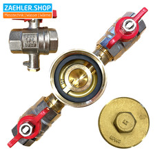 Einbausatz KOAX 2" Zoll IST Messkapsel Wärmezähler Wasserzähler 3/4" AG DN20 NEU