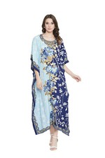 Women Plus Size Loose Kaftan Tunic Dress Hippy Kimono Sleeve Caftan Tunic Tops