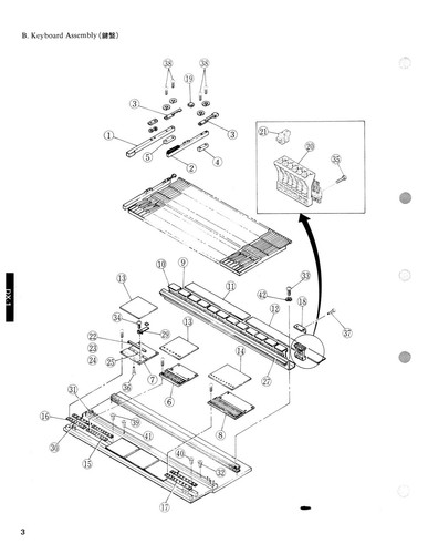 Yamaha DX-1 Digital Synthesizer SERVICE MANUAL - Picture 3 of 3