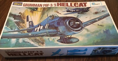 Vintage HASEGAWA Grumman F6F-3/5 Hellcat Model Kit - NEW IN BOX!