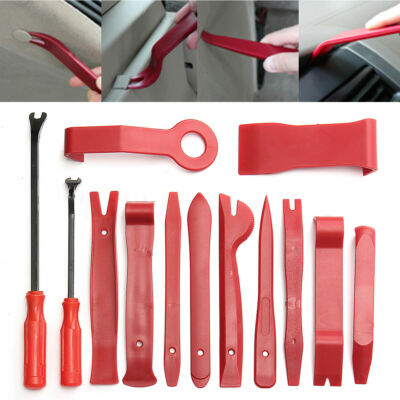 13Pcs Car Door Trim Removal Tool Pry Panel Dash Radio Clip Installer Kit Set