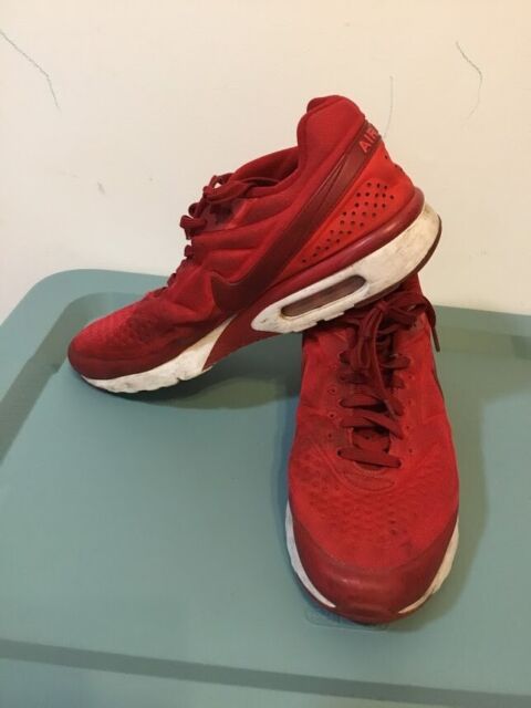 red gym shoes