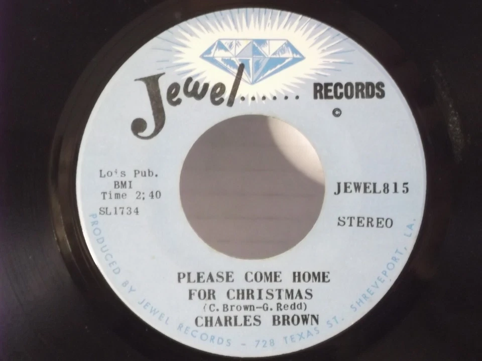 Charles Brown,Jewel 81,"Merry Christmas Baby",US,7" 45, Classic Christmas song,M Foto 2 de 2
