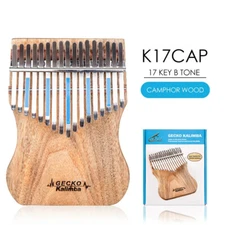 instructions and tuning hammer, portable Kalimba 17-key all solid camphor wood