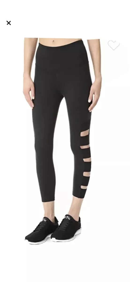 Beyond Yoga S NWT High Waisted jet black Legging cut out Capri $99 rare