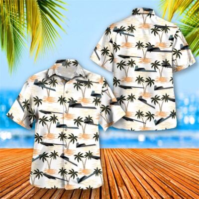 US Air Force Northrop Grumman B-21 Raider Hawaiian Shirt Tropical Beach Shirt