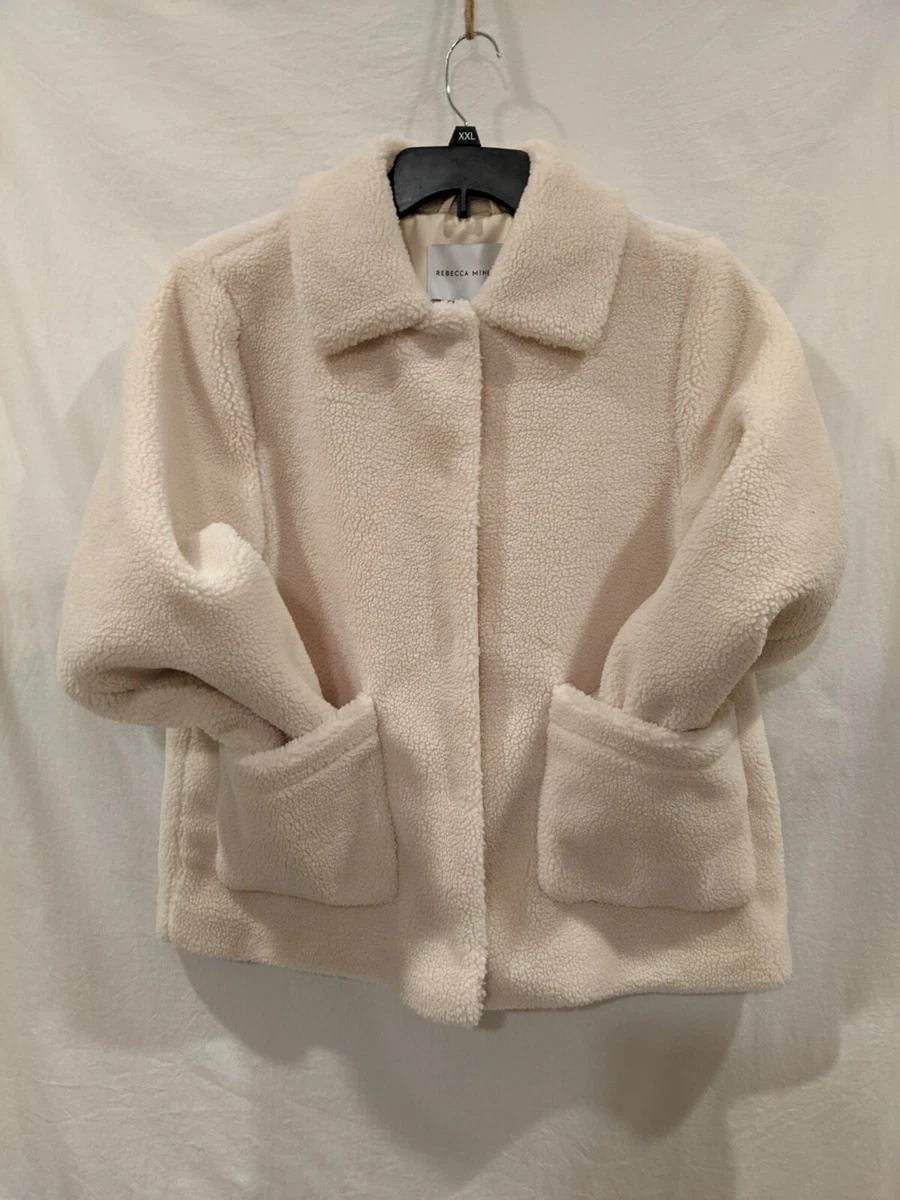 Off white teddy jacket sales