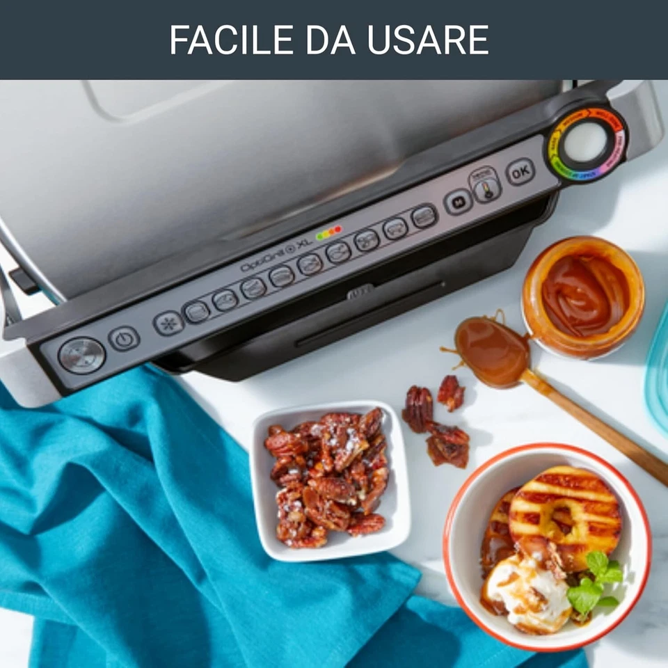 Bistecchiera Elettrica Rowenta GR722D Optigrill + XL con 9 Programmi - Immagine 4 di 4