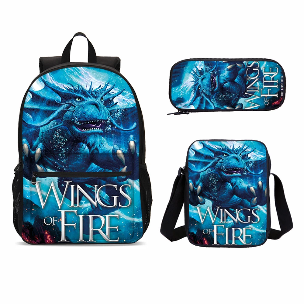 Wings of Fire Anime Backpack Set for Boys and Girls