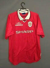 Manchester United Jersey 1999 Winners Home Size XL Shirt Umbro ig93