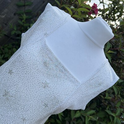 Vintage Bonita London Star Glitter Firework Y2K 00s 2000 Vest Top Tshirt XXL 2XL