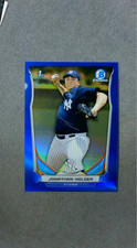 2014 Bowman Chrome Draft Blue Refractor #88 Jonathan Holder Yankees #'d 160/399