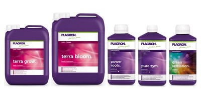 Düngerset Plagron Terra medium - Dünger Set flüssig Grow Bloom (20 EUR/l)