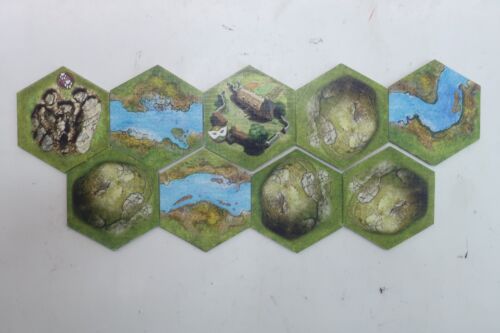 BattleLore 1st Edition Replacement 46 Hexagon Terrain and Landmark Tiles Only - Picture 3 of 7