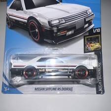 3 Hot Wheels Nissan Skyline RS (KDR30) Nightburnerz 1/10 WHITE BLACK