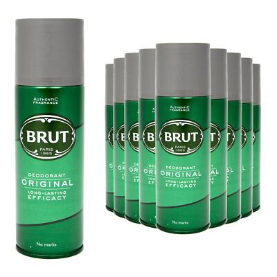 Brut Original Herren Deodorant Body Spray mit unverwechselbarem Duft, 200ml