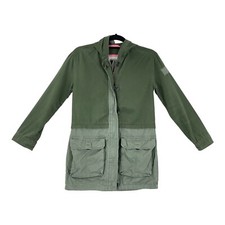 Abercrombie  Fitch YOUTH Jacket Size XL 14 Two Tone Olive Parka