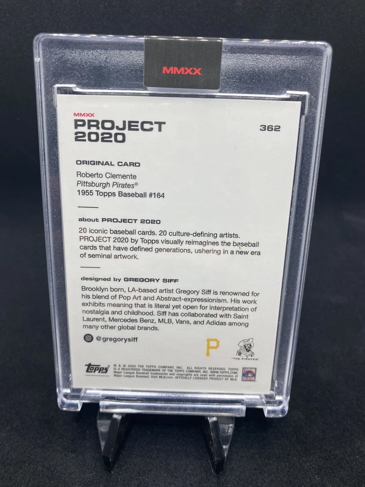Topps Project 2020 Roberto Clemente Gregory Siff #362. Short Print - Image 4 of 4
