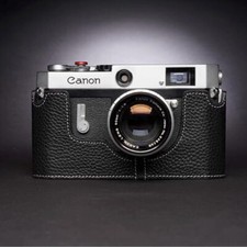 Genuine Real Leather Half Camera Case Bag Cover for Canon Model 7 P VL VL2 ViL