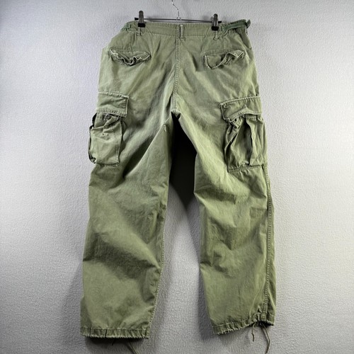 Pantalone militare vintage uomo grande 36x29 Vietnam fatica giungla anni 60 1967 ripstop - Foto 6 di 20