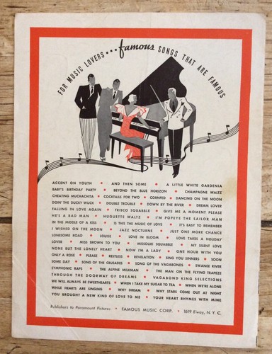 Partituras de piano vintage: If I Should Lose You 1935 - Imagen 5 de 5