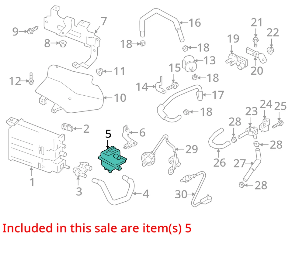 Se adapta a INFINITI QX56 2011-2013 5,6 L filtro de bote de vapor de combustible con manguera OEM Foto 4 de 4