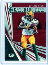 * DAVANTE ADAMS * 2019 PHOENIX CATCHING FIRE RED REFRACTOR HOLO # 115/299