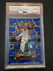 2023-24 Select Victor Wembanyama RC Blue Cracked Ice Prizm Concourse #87 PSA 10